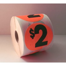 $2 - 2.5" Red Label Roll